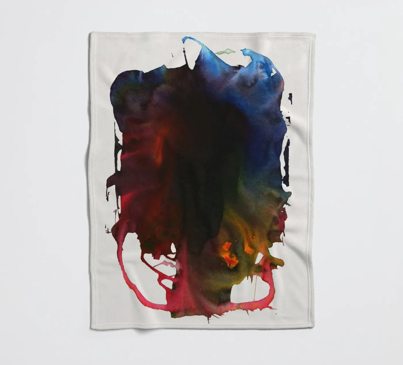 Liquid Rainbow Fleecedecke von STUDIO LEEMO