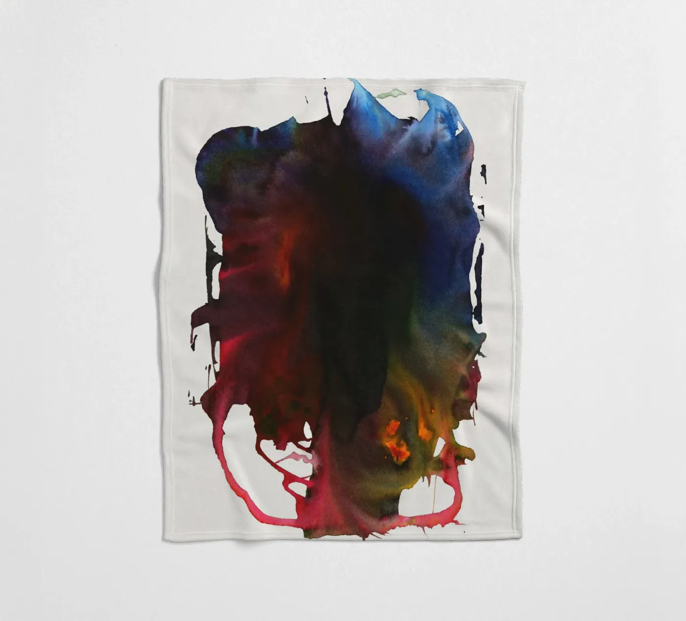 Liquid Rainbow Fleecedecke von STUDIO LEEMO