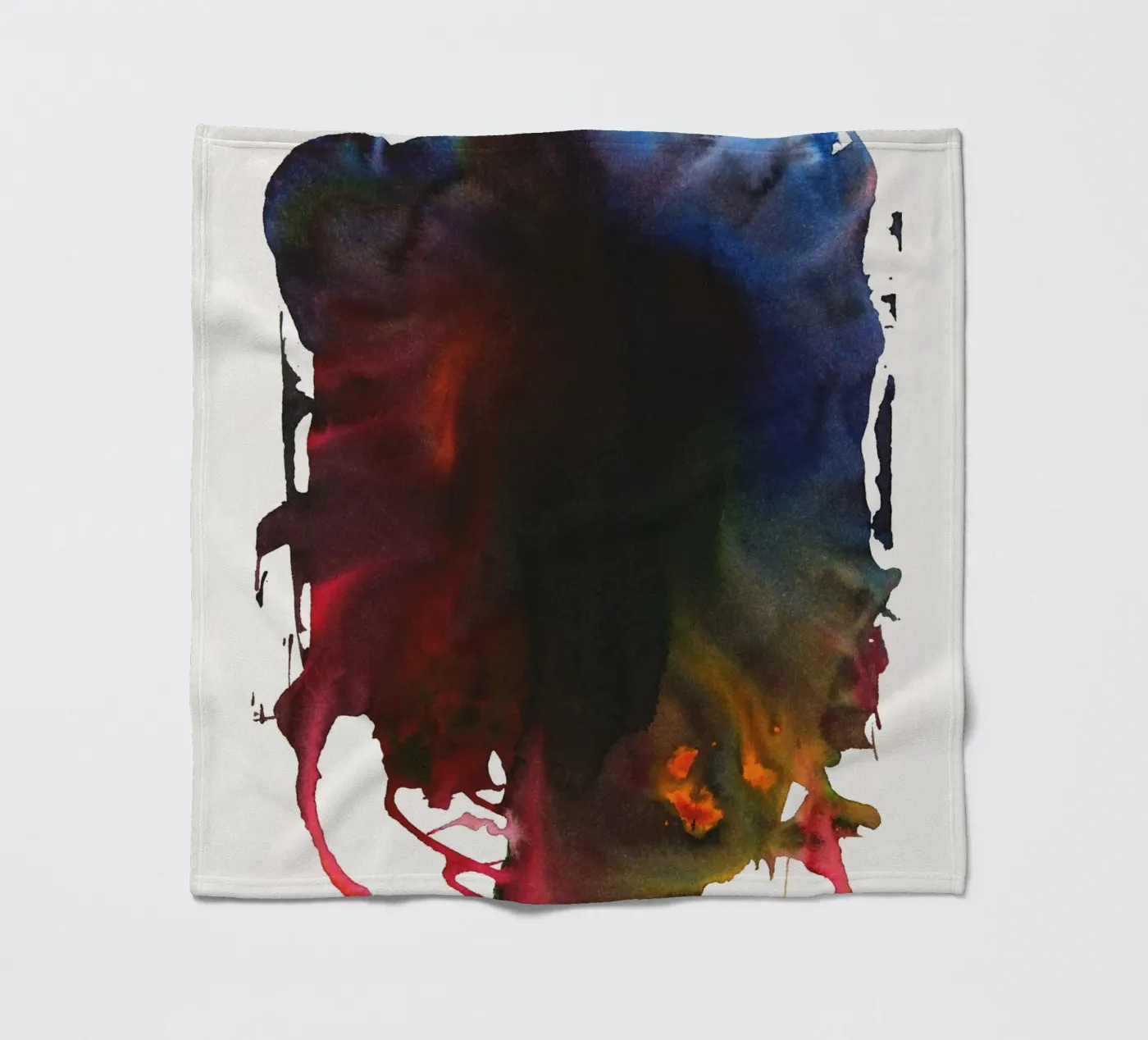 Liquid Rainbow Fleecedecke von STUDIO LEEMO