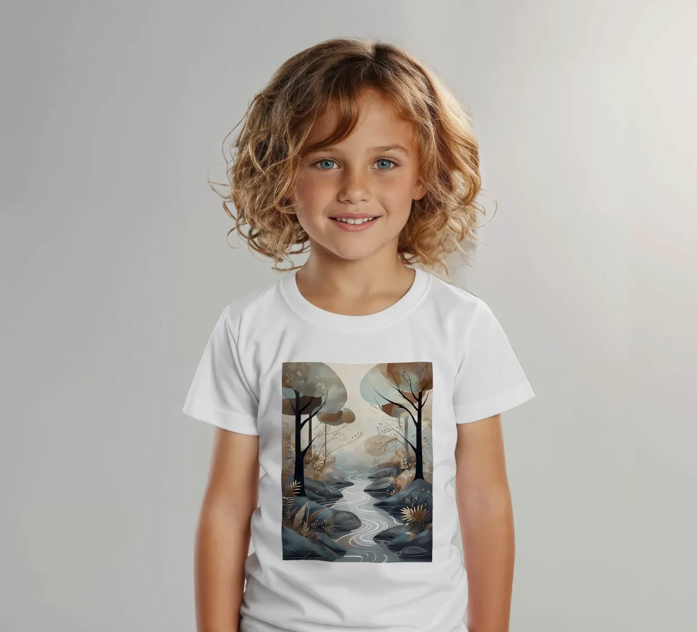 Serene Streamside kinder t-shirt van Artistic-shop