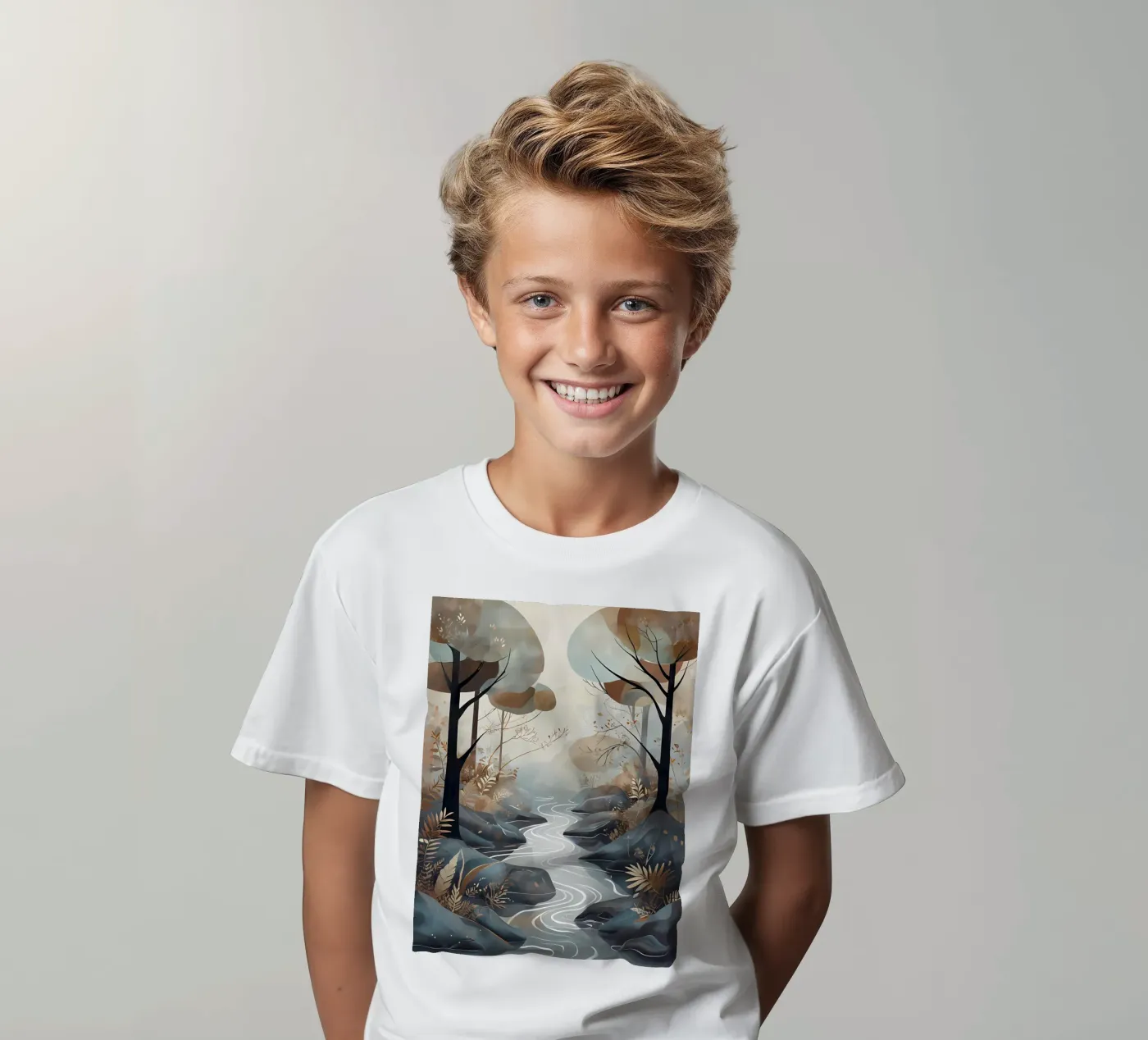 Sereno Streamside t-shirt bambini da Artistic-shop