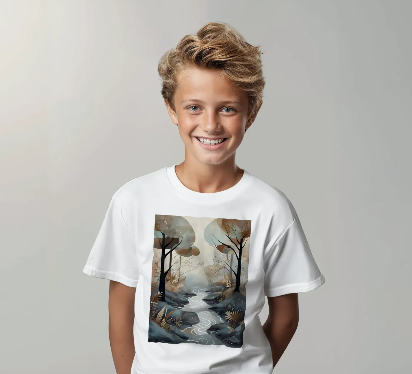 Serene Streamside kinder t-shirt van Artistic-shop