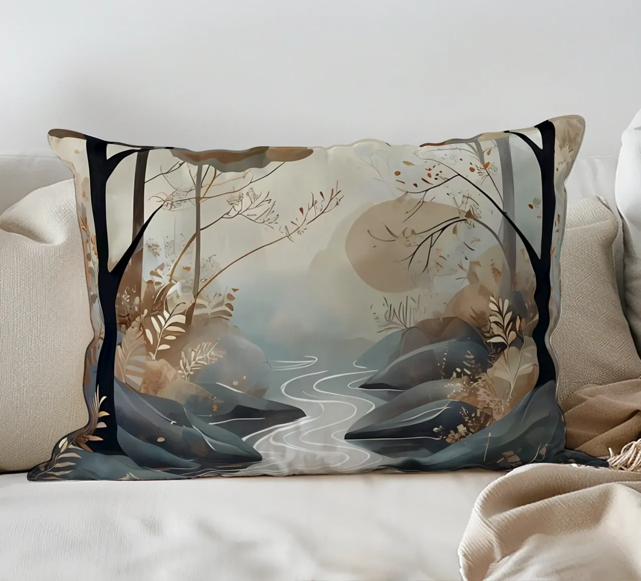 Sereno Streamside cuscino da Artistic-shop