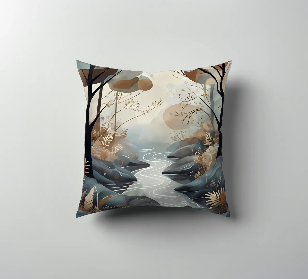 Sereno Streamside cuscino da Artistic-shop