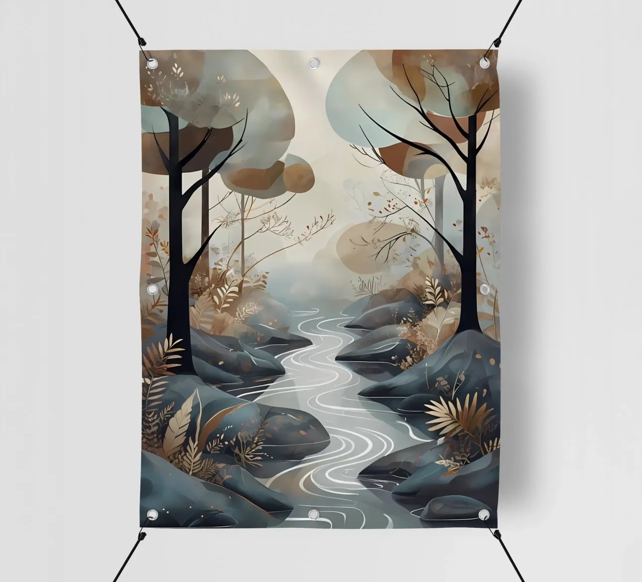 Sereno Streamside telo in pvc da Artistic-shop