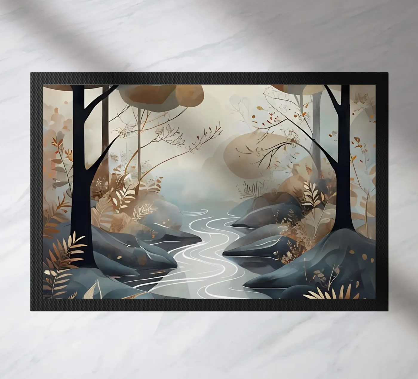 Serene Streamside deurmat van Artistic-shop