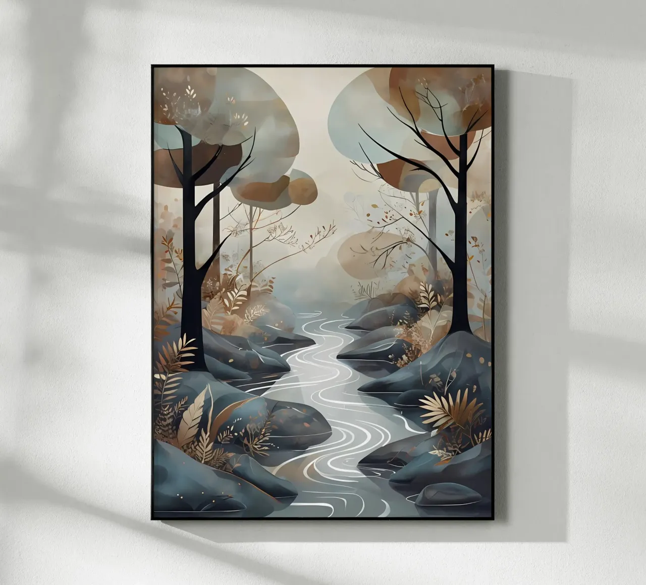 Serene Streamside acryl van Artistic-shop