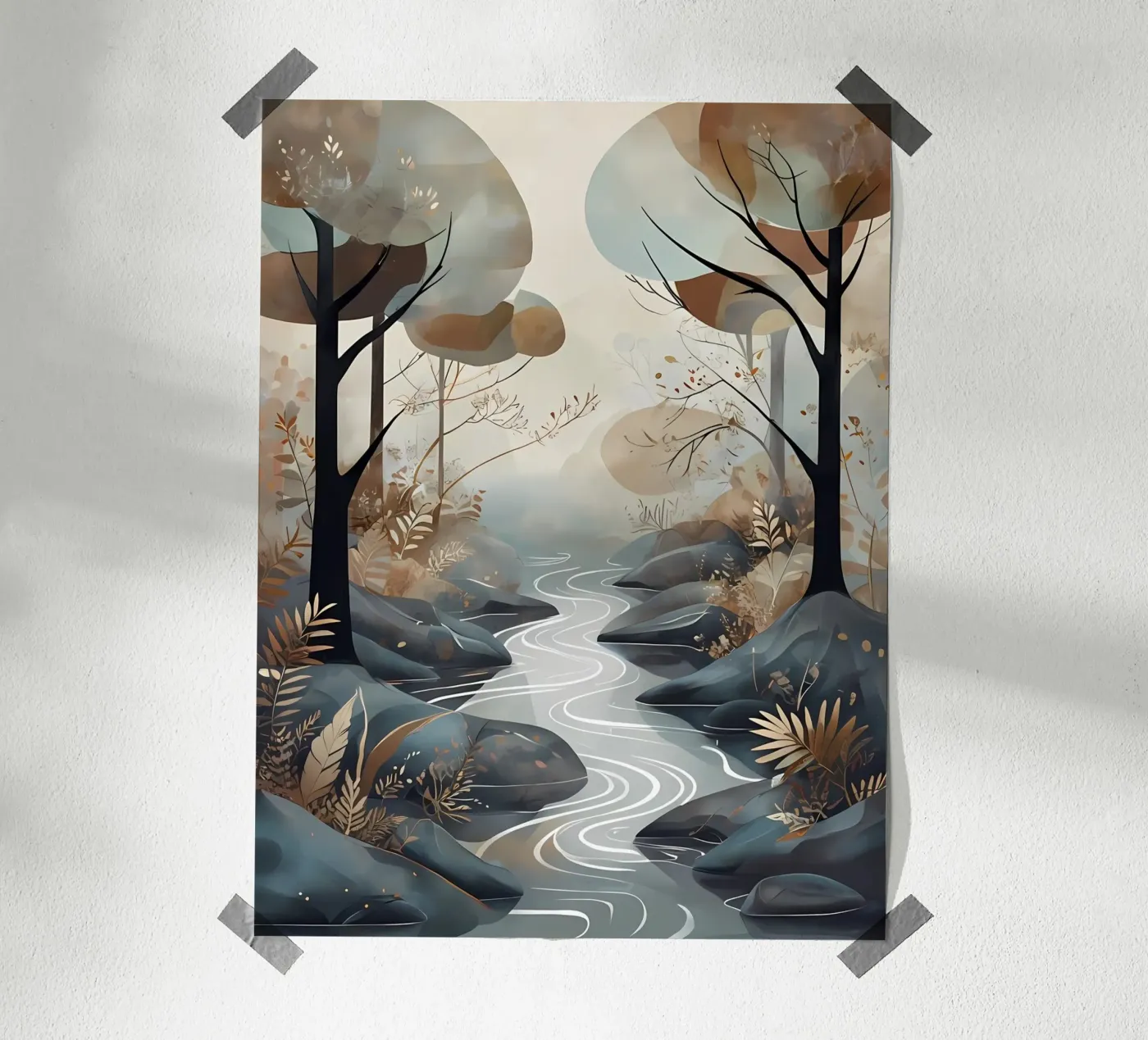 Serene Streamside poster by Artistic-shop