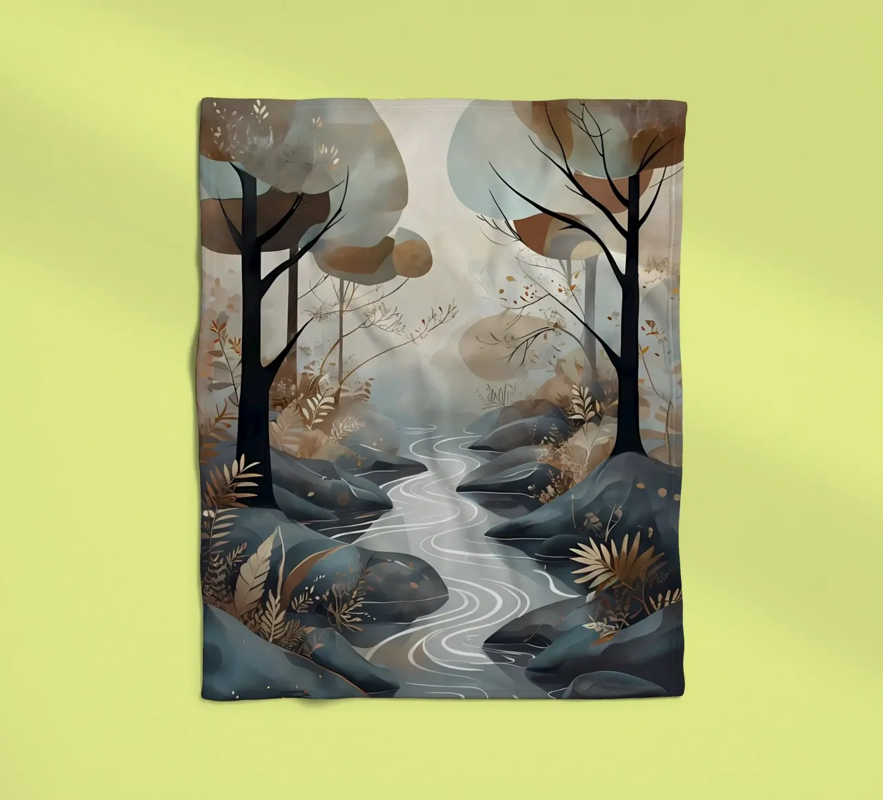 Sereno Streamside coperta in pile da Artistic-shop