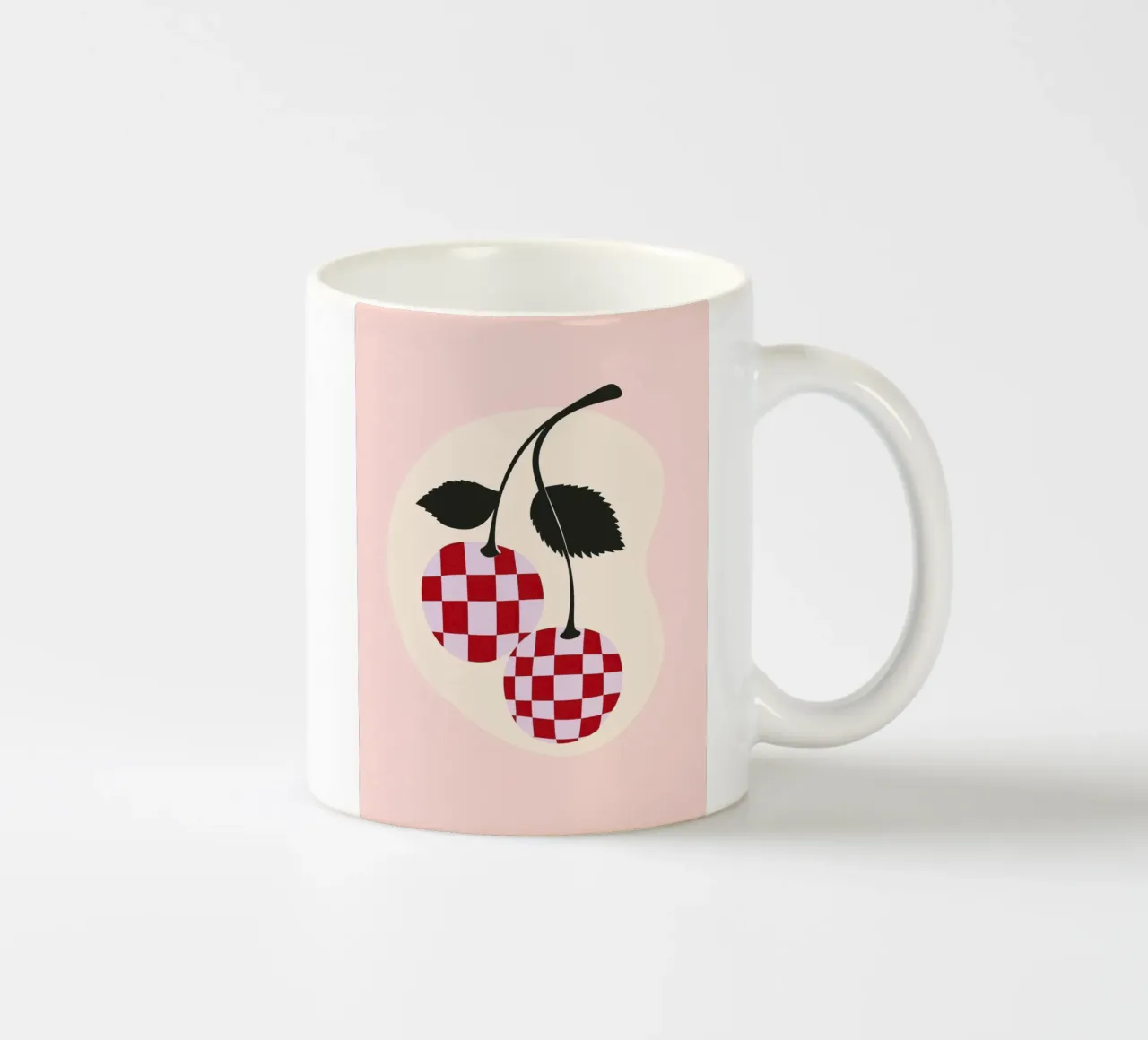 Plaid Cherrys tazza in ceramica da treechild