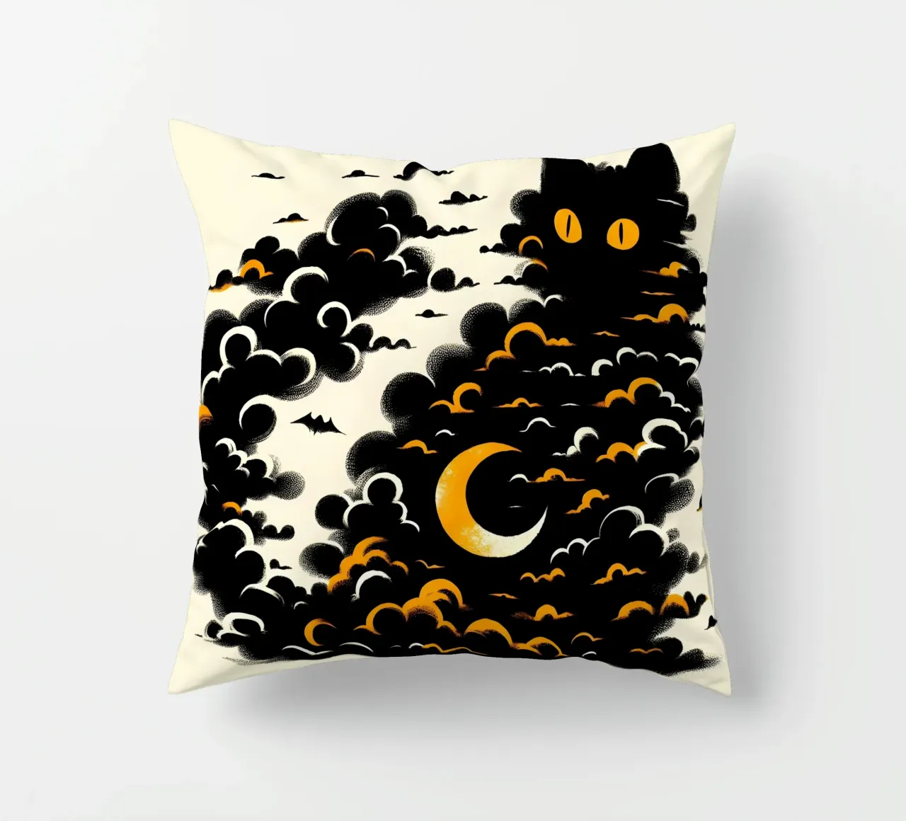 Gatto tra le nuvole cuscino da ARTOMATIC