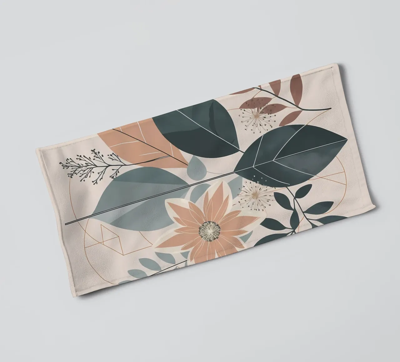 Boheems Bloemig Abstract badhanddoek van Artistic-shop