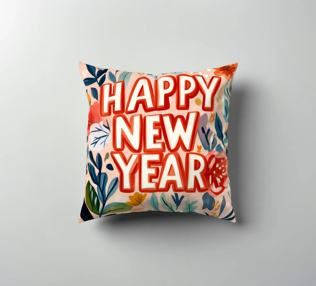 Happy New Year (Version 2) cuscino da treechild