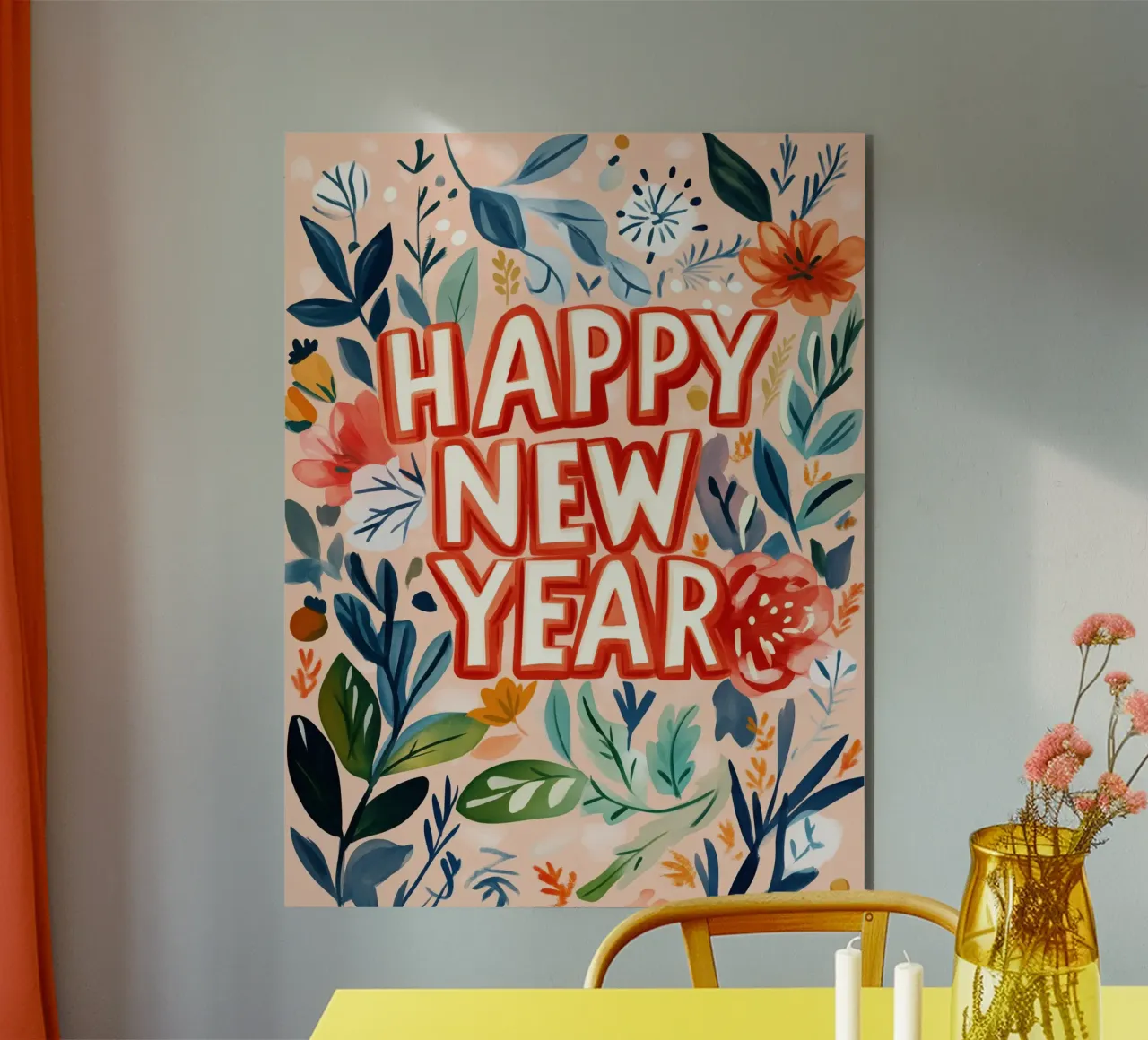 Happy New Year (Version 2) alluminio dibond da treechild