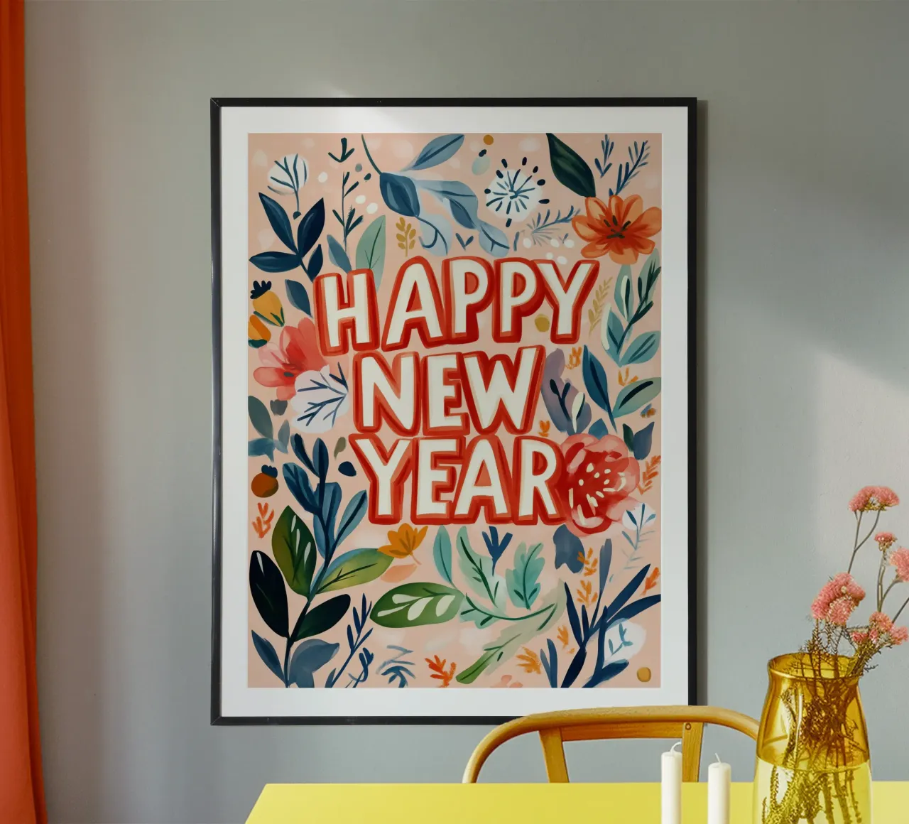 Happy New Year (Version 2) carta hahnemühle da treechild