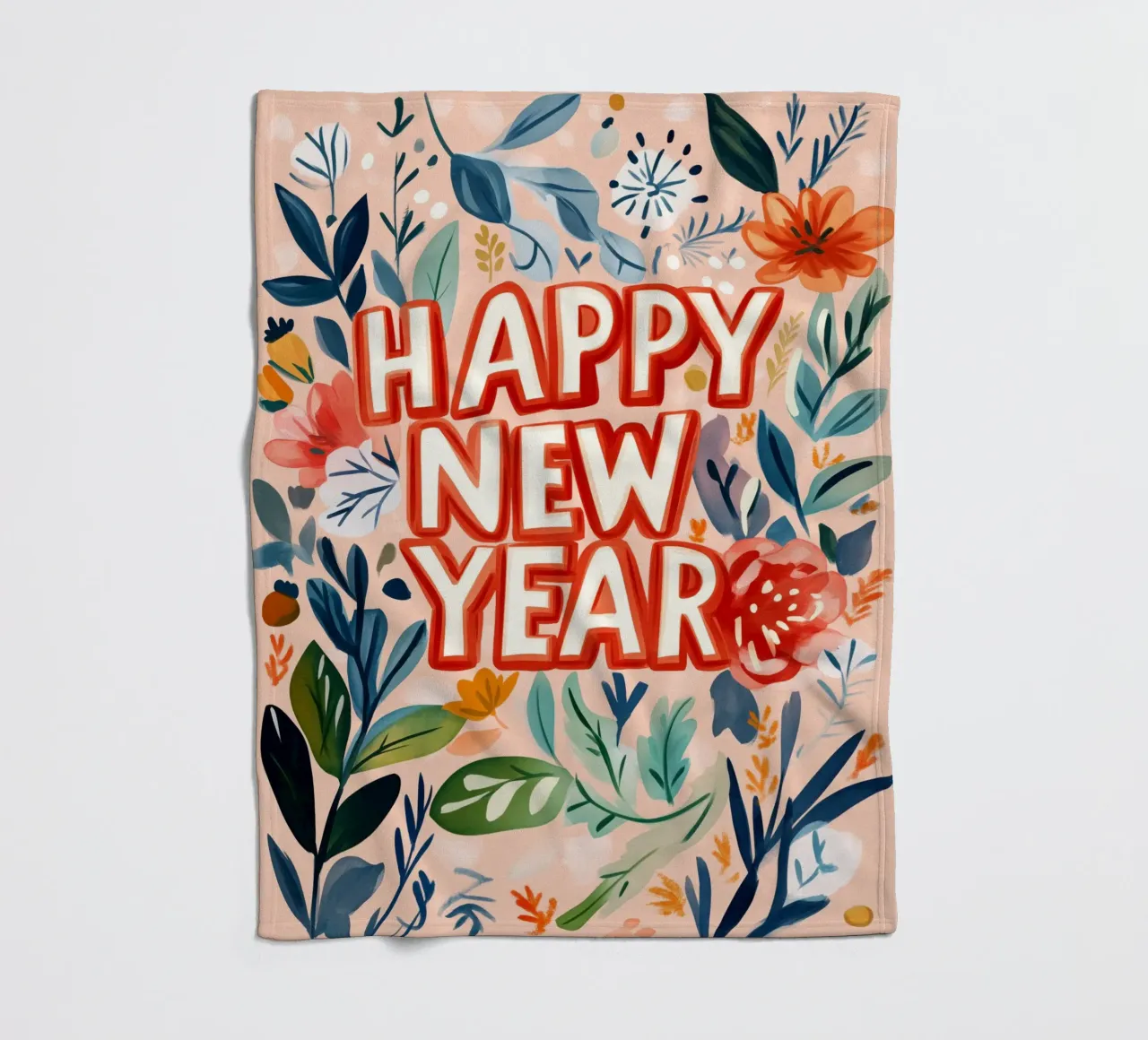 Happy New Year (Version 2) coperta in pile da treechild