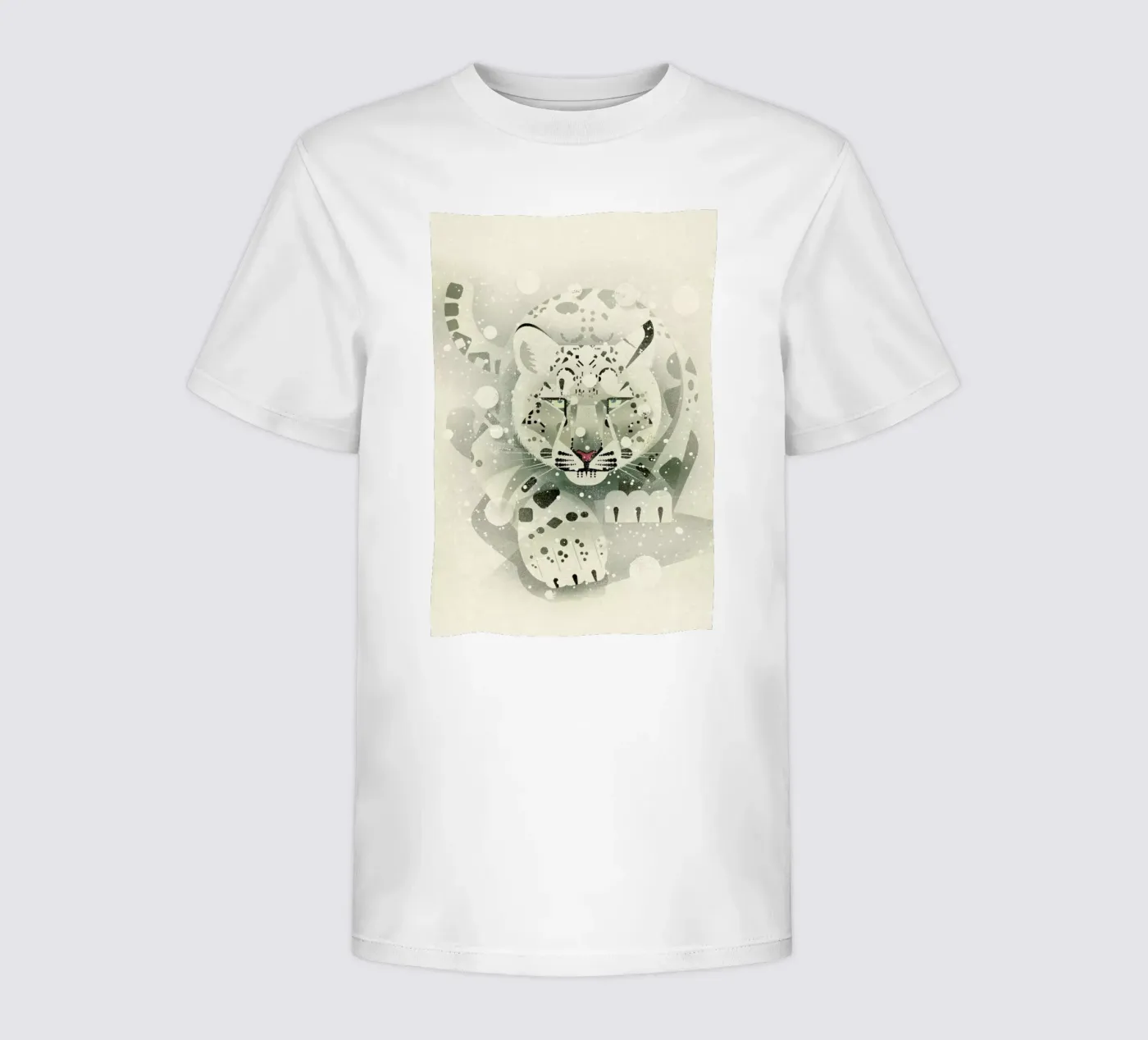 Schneeleopard t-shirt bambini da Dieter Braun