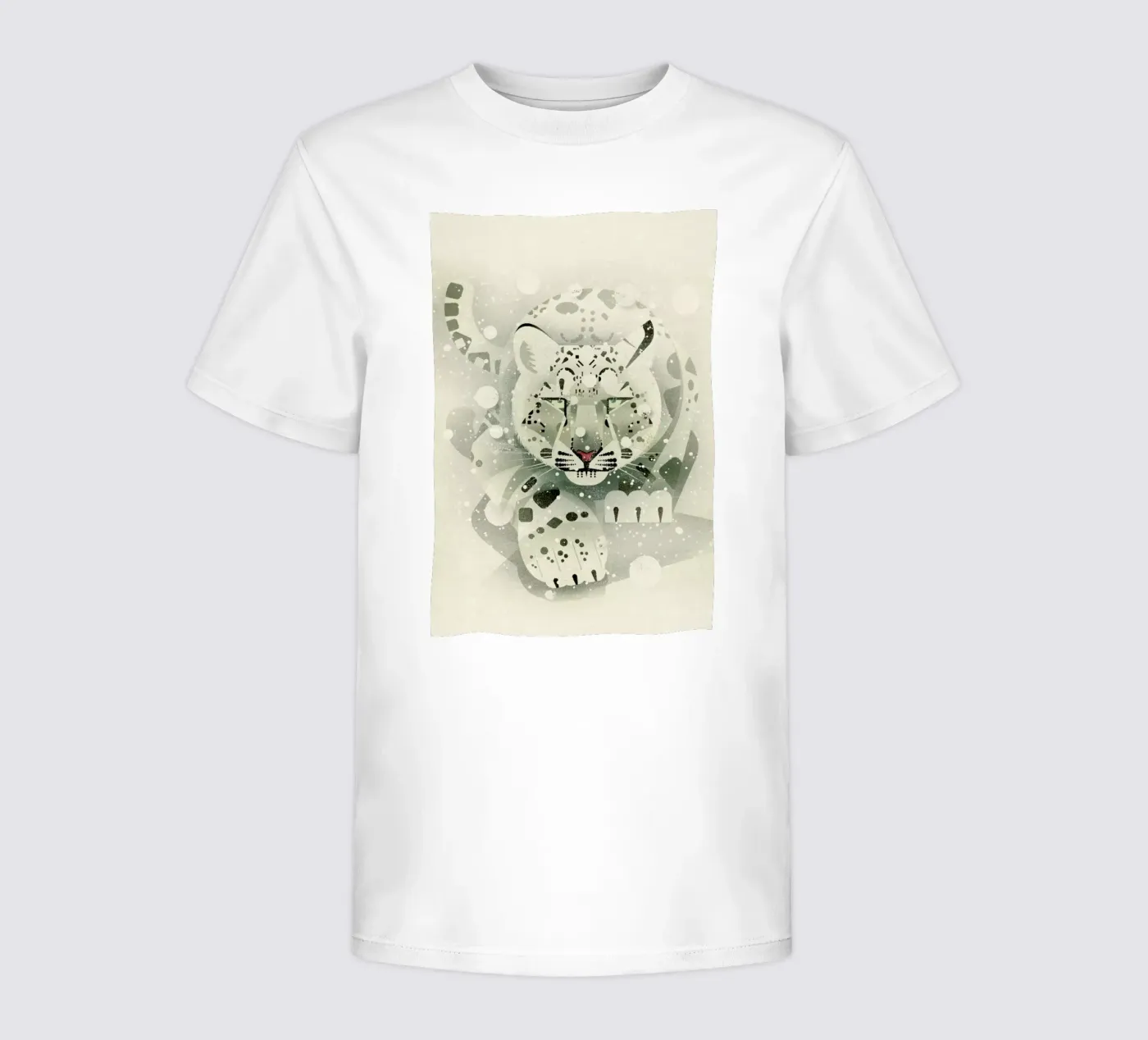 Schneeleopard t-shirt bambini da Dieter Braun