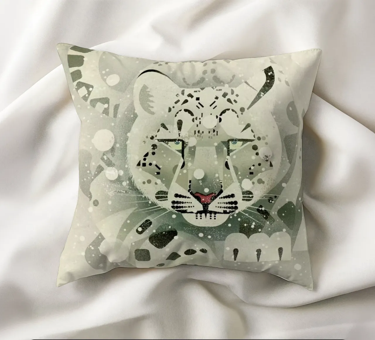 Schneeleopard cuscino da Dieter Braun