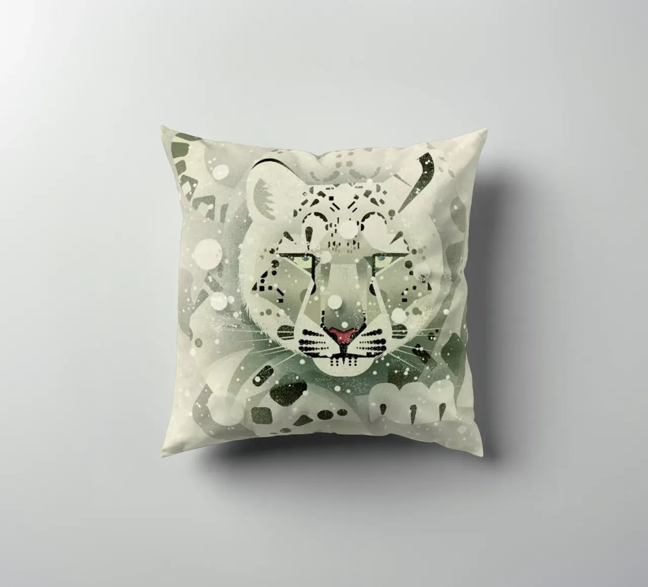 Schneeleopard cuscino da Dieter Braun