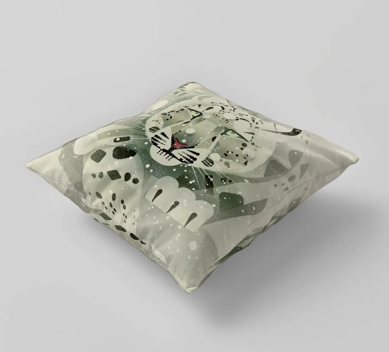 Schneeleopard cuscino da Dieter Braun