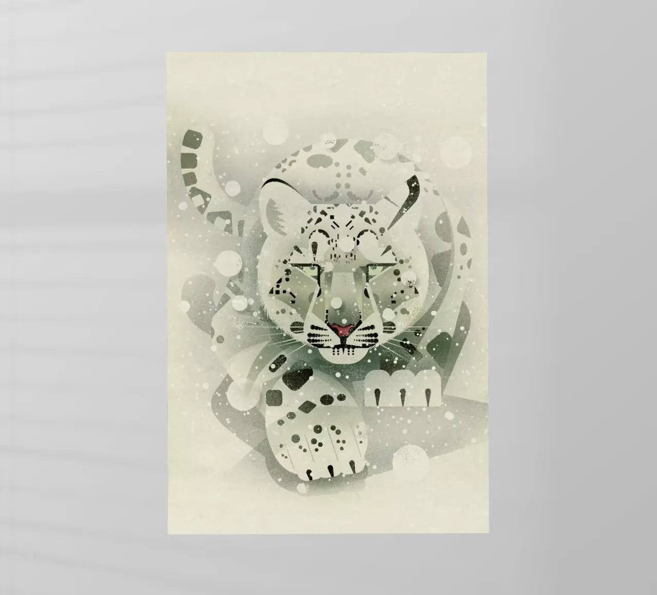 Schneeleopard pellicola backlit da Dieter Braun