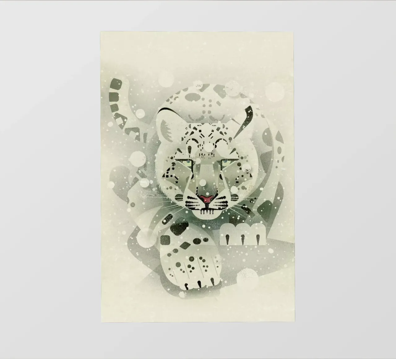 Schneeleopard pellicola backlit da Dieter Braun