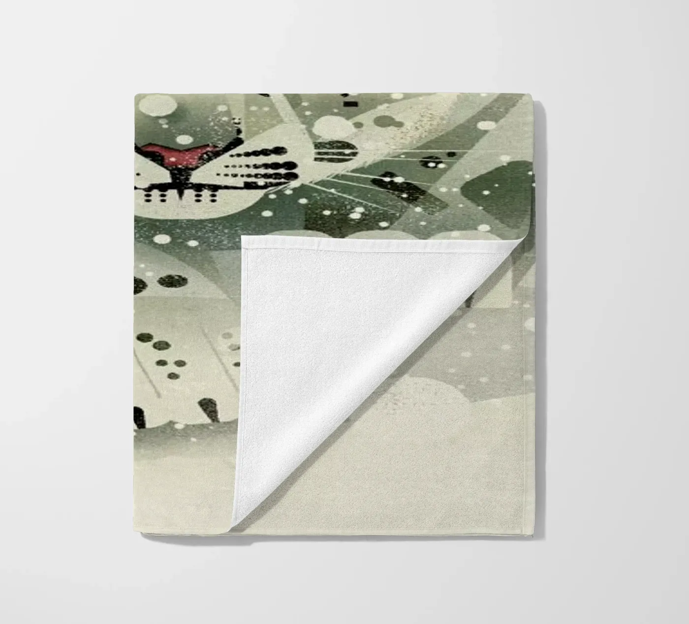 Schneeleopard beach towel by Dieter Braun