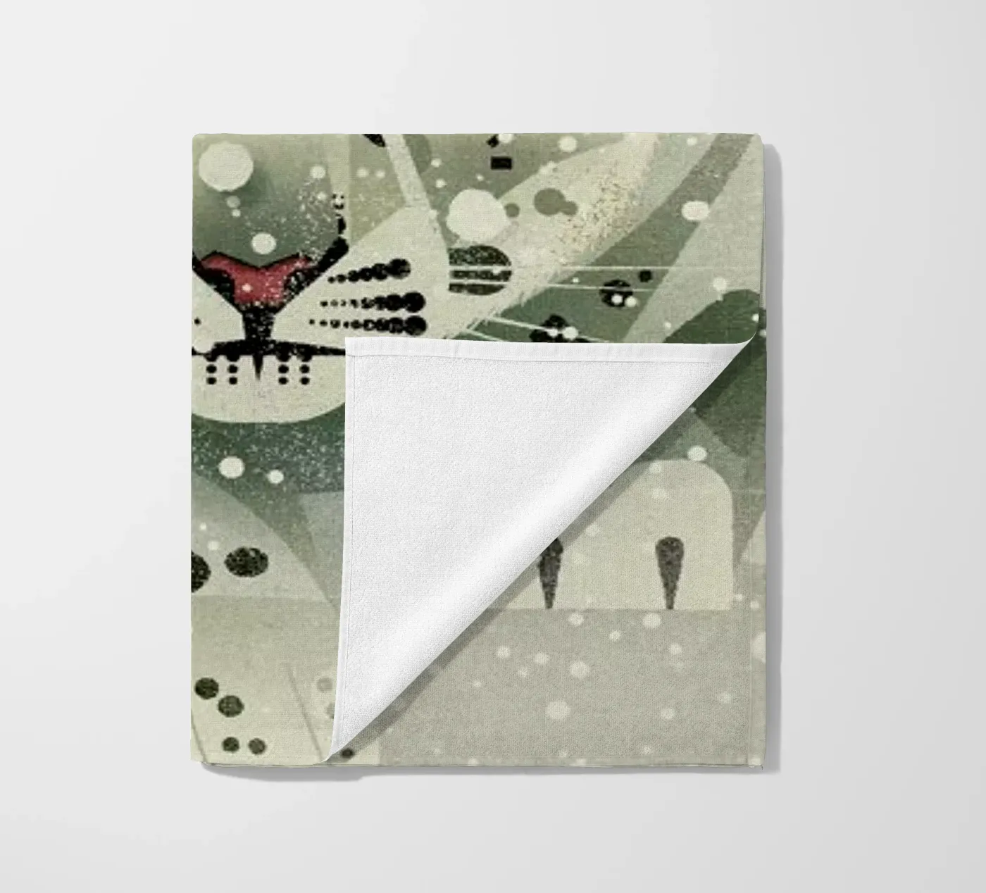 Schneeleopard beach towel by Dieter Braun