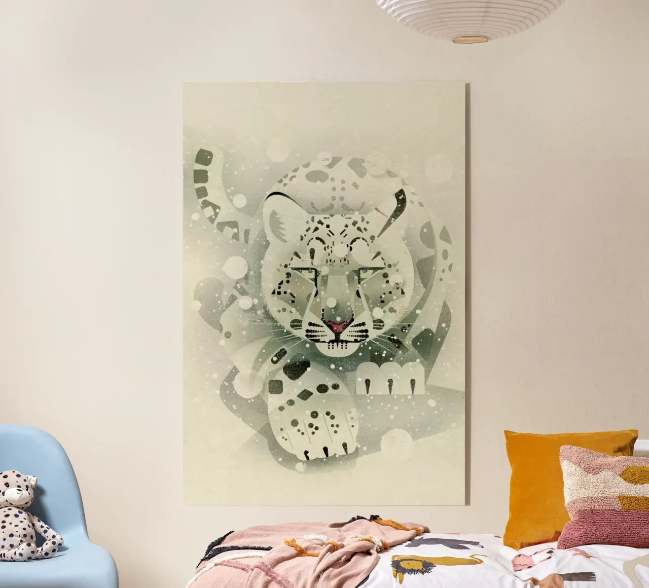 Schneeleopard plexiglass da Dieter Braun