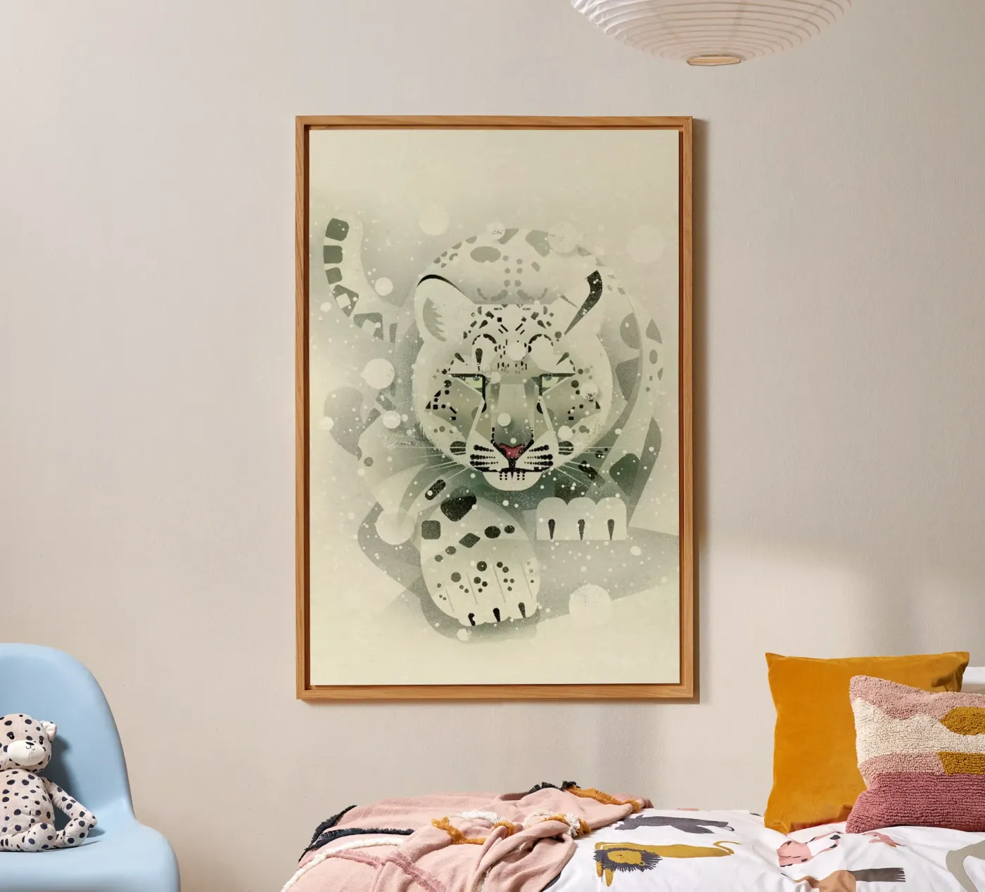 Schneeleopard alluminio dibond da Dieter Braun