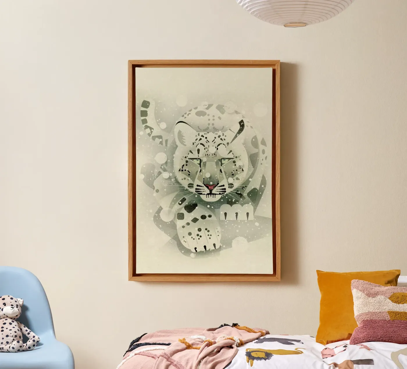 Schneeleopard canvas by Dieter Braun