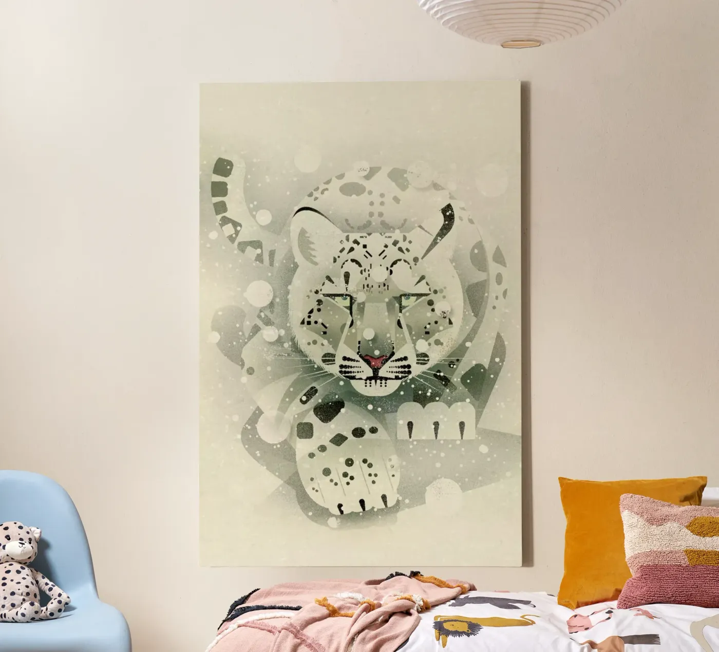 Schneeleopard canvas by Dieter Braun