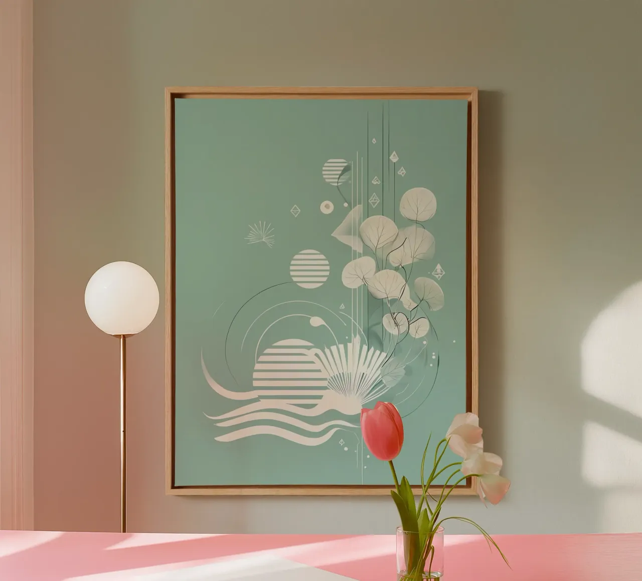 Serene Sereniteit canvas met Baklijst van Artistic-shop