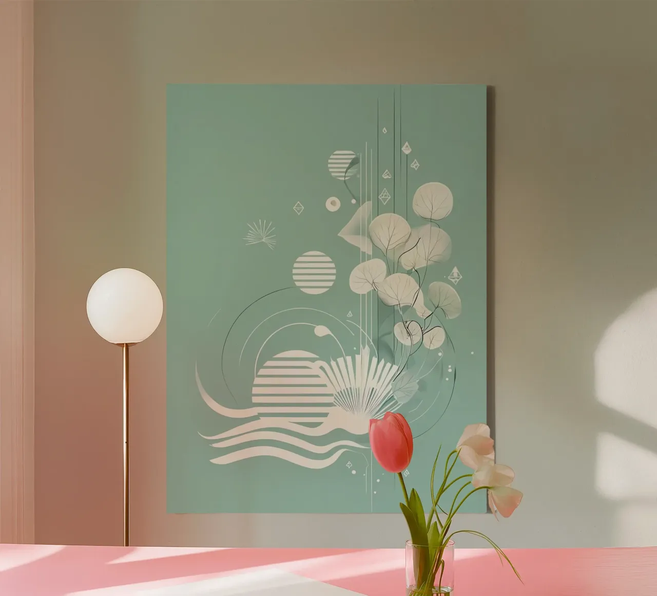 Serene Sereniteit canvas met Baklijst van Artistic-shop