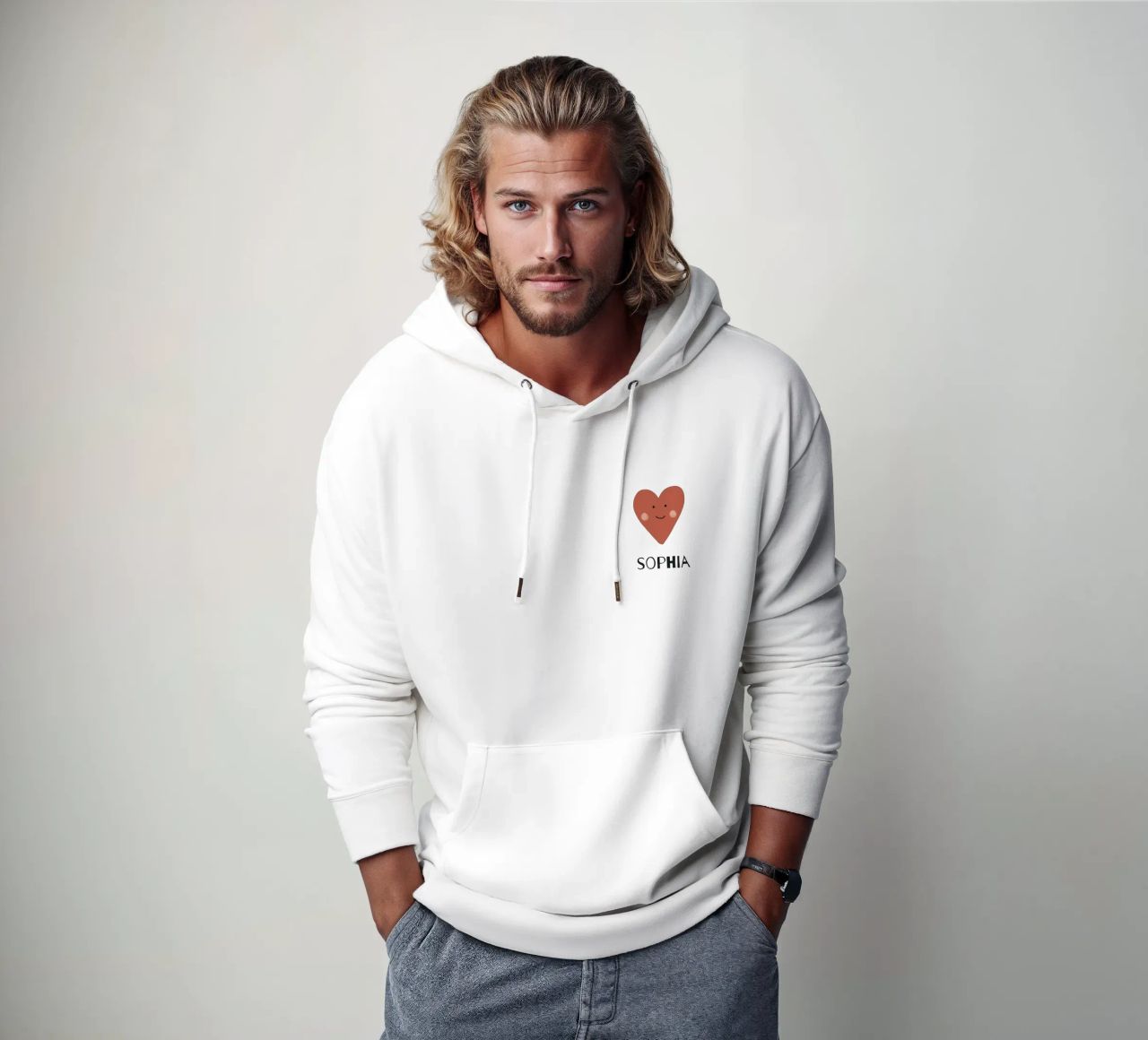 Heart sudadera con capucha de pv design