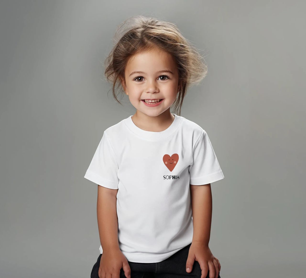 Heart t-shirt enfant de pv design