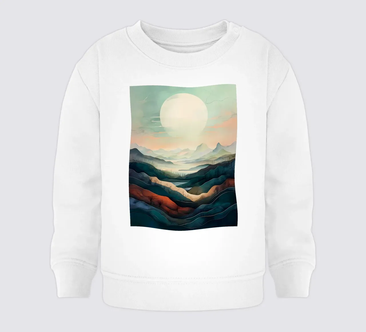 Tranquillità al chiaro di luna felpa neonato da Artistic-shop