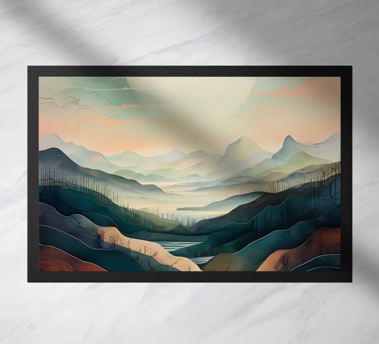 Moonlit Tranquility doormat by Artistic-shop