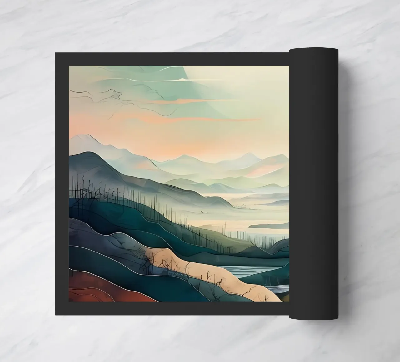 Moonlit Tranquility doormat by Artistic-shop