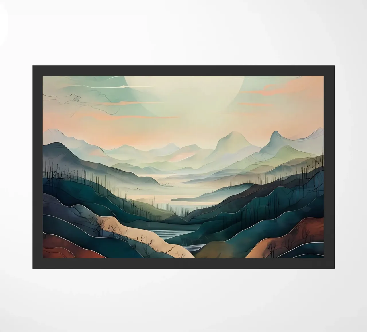 Moonlit Tranquility doormat by Artistic-shop