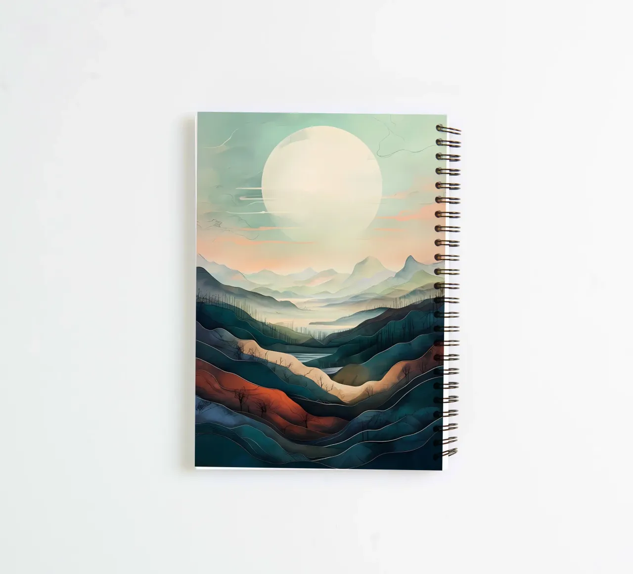 Moonlit Tranquility spiral notebook by Artistic-shop
