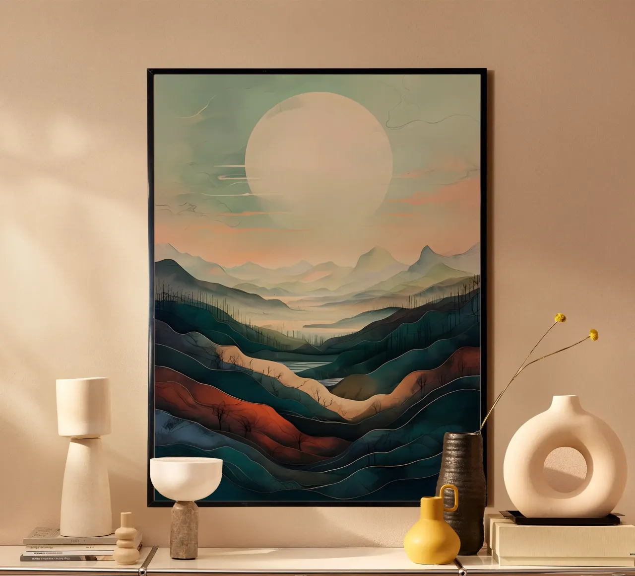 Moonlit Tranquility poster by Artistic-shop