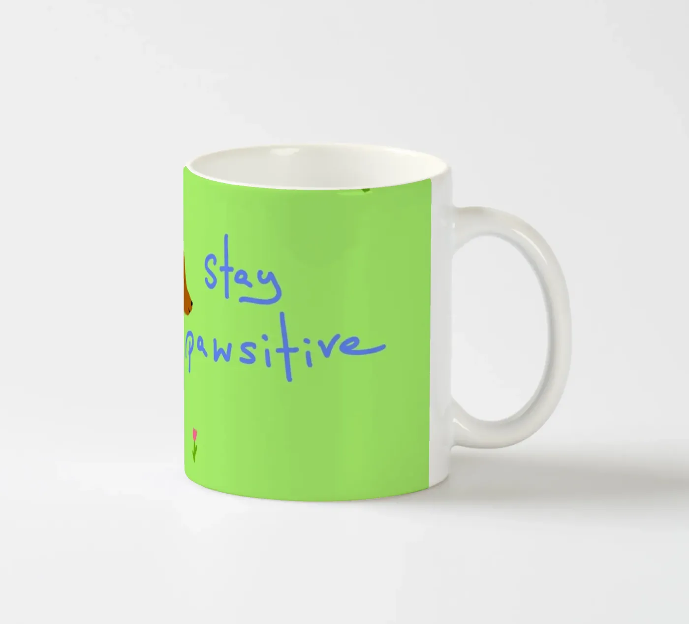 pawsitive ceramic mug by annaamabella