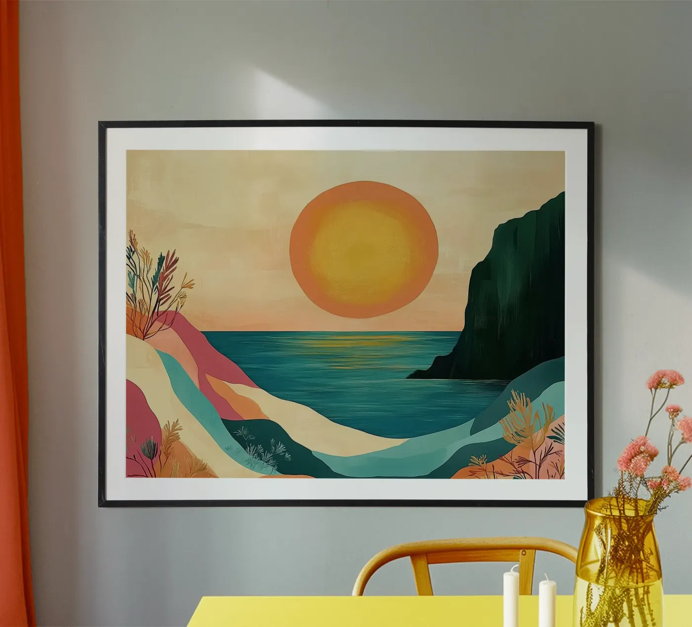 Retro Beach Sunset poster da Voyage