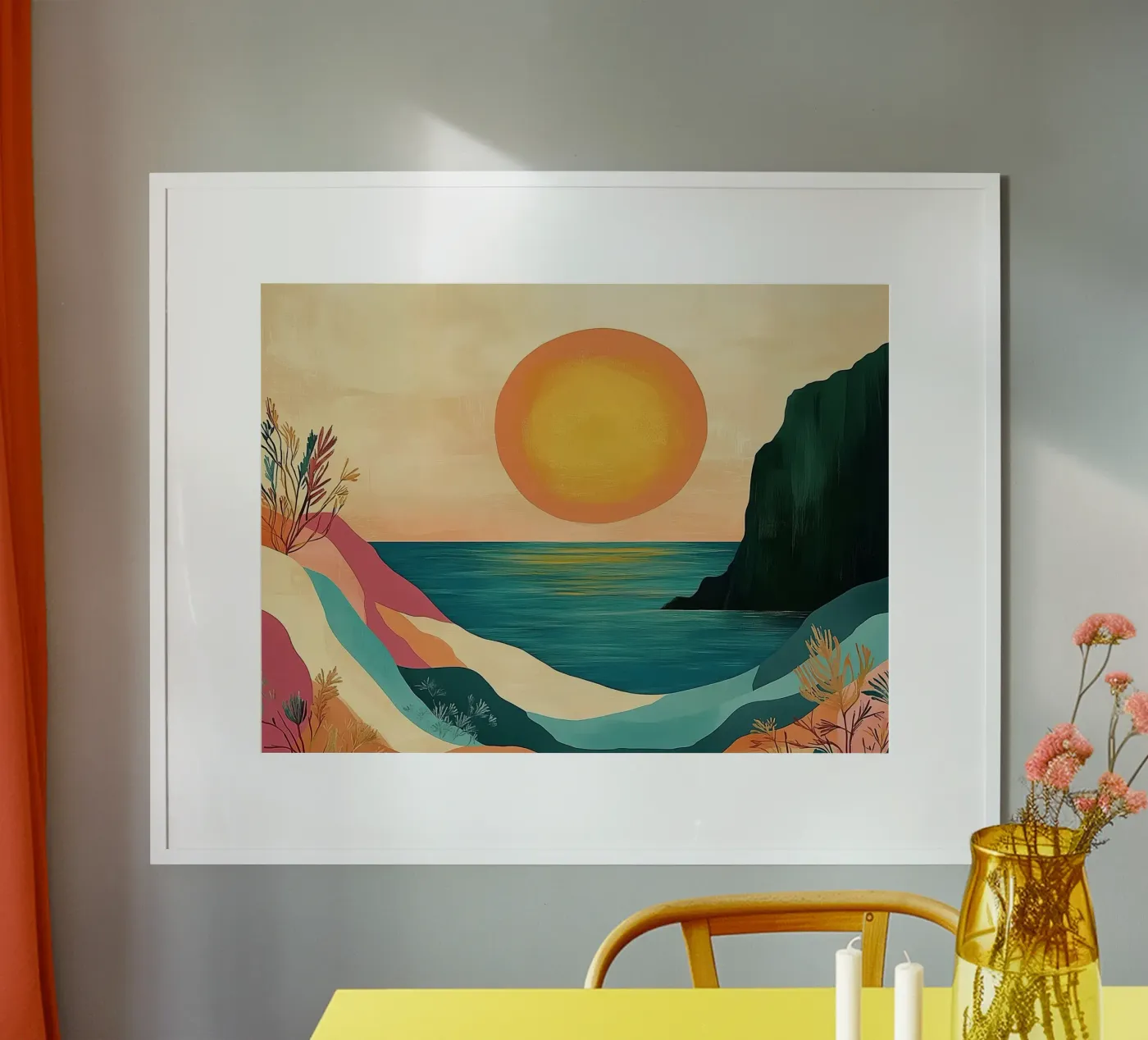 Retro Beach Sunset poster da Voyage