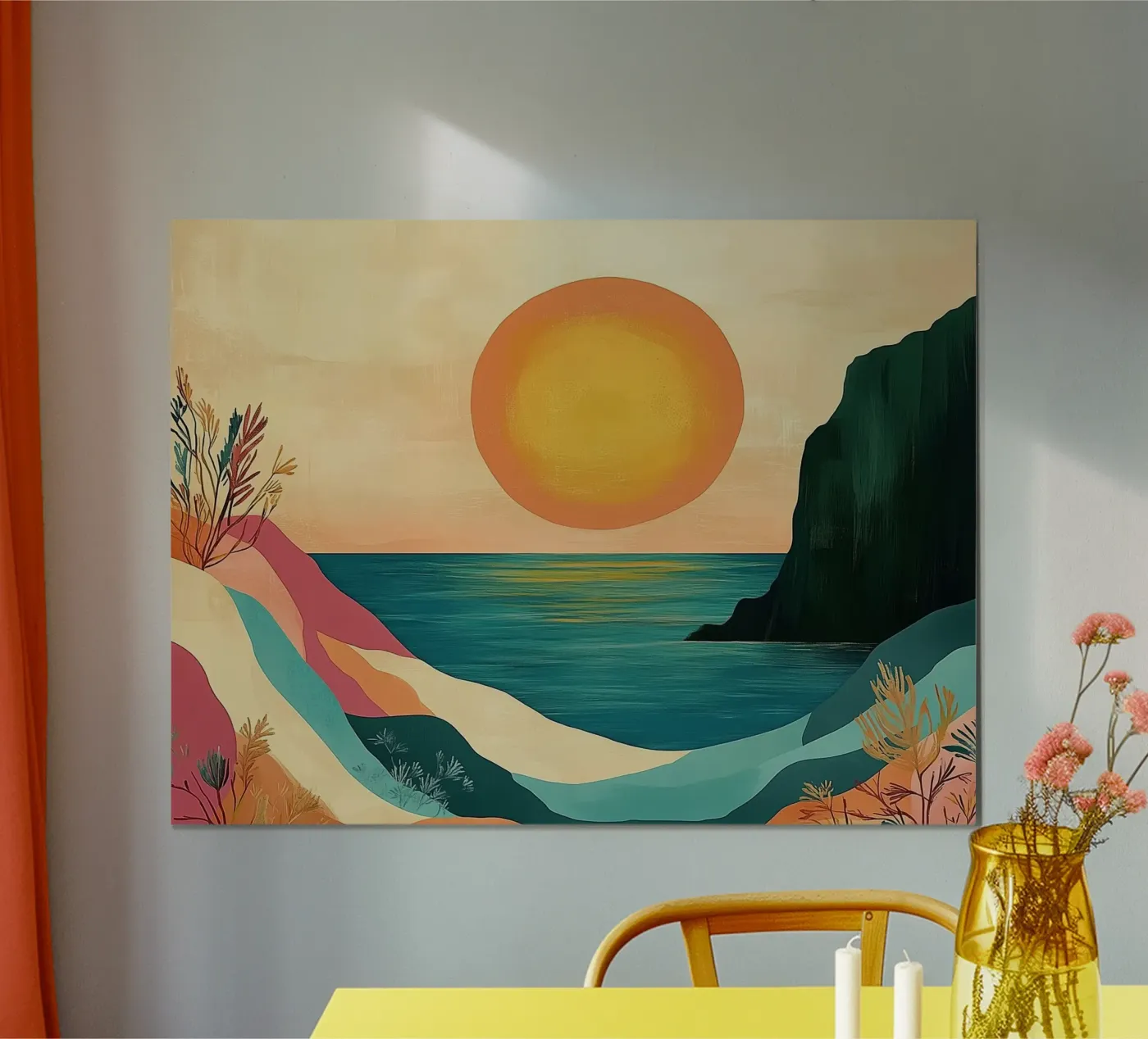 Retro Beach Sunset poster da Voyage