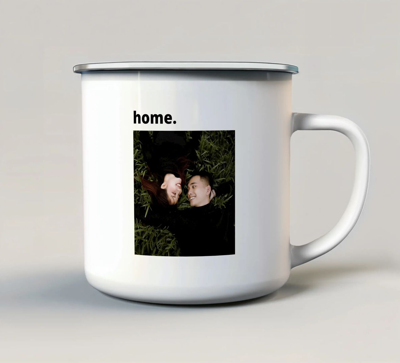 Welcome home tazza in smalto da pv design