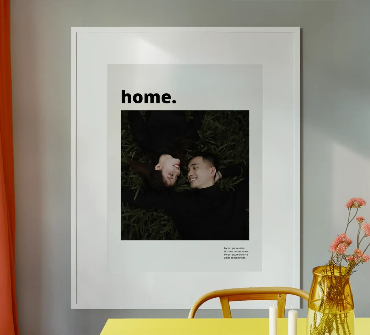 Welcome home poster da we line studio - design