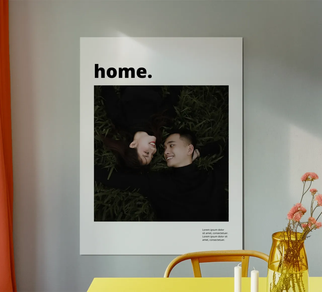 Welcome home poster da we line studio - design